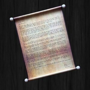 The Warrior’s Warrior Personalized Poem Scroll