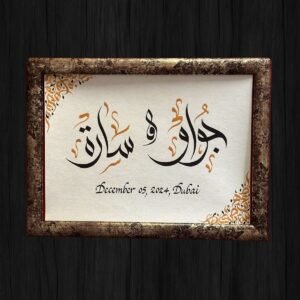 Personalized couple name composition
